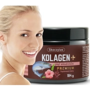 Skoczylas Kolagen rybi do picia z glukozaminą, chondroityną kwasem hialuronowym i wit. C 184g Skoczylas Kolagen rybi do picia z glukozaminą, chondroityną kwasem hialuronowym i wit. C 184g